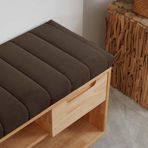 Generisch Bankkissen 100x40 120x40 150x50 Sitzkissen Outdoor Bankauflage, Abnehmbarem Gartenbankauflage, rutschfeste Bankpolster, füR Innen Fensterbank Couch Sitzkissen Bank,Caramel,100x40x4cm