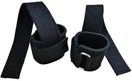 POENVFPO 2 PCS Fitness Wristband, Comfortable Cotton Exercise Wrist Strap for Weight Lifting, Pull Ups, Squats, Unisex
