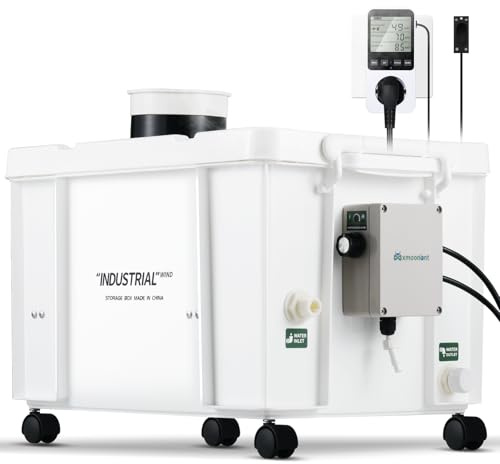 Mxmoonant Nebulizador ultrasónico, 20L/H DIY humidificador de grado industrial, volumen de niebla ajustable, alimentación automática de agua, w/interruptor de humedad