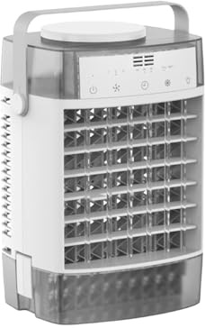 Ventilador de aire acondicionado portátil humidificador, escritorio con luz nocturna, pulverizador para el hogar, acondicionador, humidificador, escritorio