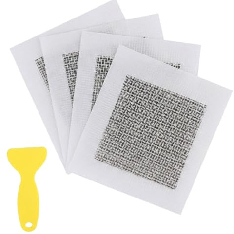 Oiieco Drywall Repair Kit: 4 Pack 30x30cm Self Adhesive Wall Repair Patch – Fibreglass Mesh Plasterboard Patch for Holes, Cracks & Ceilings