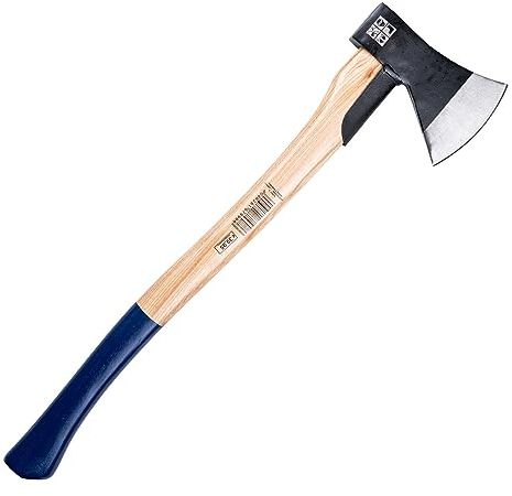 Germania Axt 1250 g mit 64 cm Hickory-Stiel & Stielschutz/zum Spalten von Holz