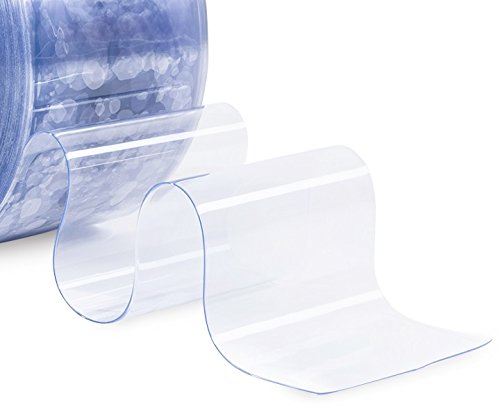 HaGa® PVC Lamellen Streifenvorhang Lamellenvorhang 20cm br. Menge 1m (Meterware)