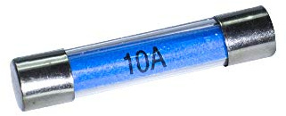 Kafton 10 x Glassicherungen 10 Amp schnell wirkende Schnellsicherung – Auto elektrisch – (30 mm)
