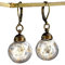 MadamLili - Pusteblume Ohrringe Bronze - Rutschfest Klappbrisuren - Handverlesen - Echte Löwenzahn Samen Naturschmuck - Vintage Stil - Handgefertigt - Exklusive Schmuckbox