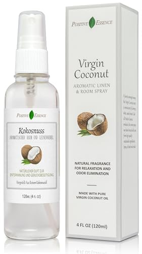 Coconut Body & Pillow Spray Fragrance - Natural Coconut Oil Spray, Beach Aroma Mist - Refreshing, Relaxing Home Fragrance