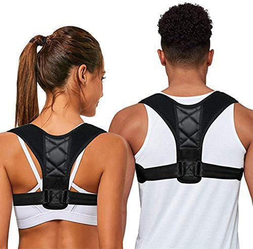 YNR Posture Corrector for Men and Women - Upper Back Brace Straightener with Adjustable Breathable Clavicle Support Effective for Neck, Back and Shoulder Pain Relief Lumbar Support (Unisex)