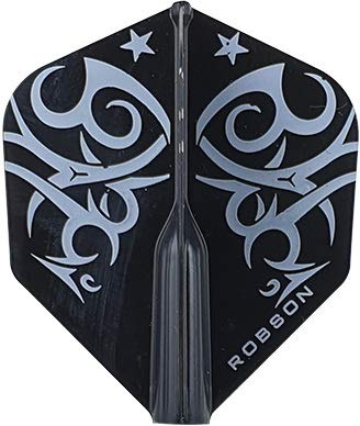 Robson Plus Dart Flight V Flights - Tribe Flight Verschiedene Flight- Formen/Shapes und Farben (Tribe Standard Weiß)
