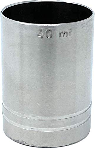 MAK Messbecher Cocktail 40 ml Edelstahl Barmaß Jigger 4cl Dosierer Alkohol Zertifikat Bar