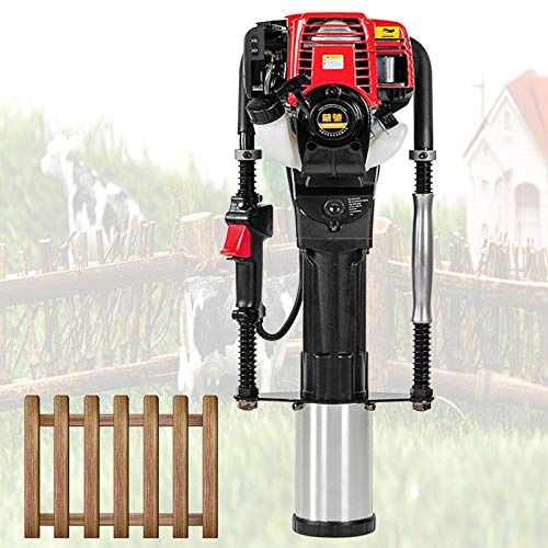LXYYSG 4 Takt Benzin Motor Pfahlramme Kann Schnell Holzpfähle Oder Stahlrohre in Den Boden Einführen, 1000w Pfostentreiber mit 5/7/10cm Pfosten, Der Zaunbau Der Obstgarten-Ranch