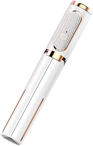 ZRDSZWZ Perche à selfie professionnelle avec trépied intégré Bluetooth et retardateur pour téléphone (couleur : Blanc)