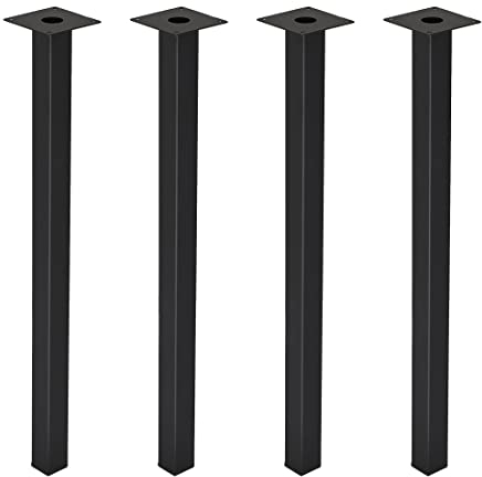 H JINHUI 70cm Adjustable Metal Table Legs, Metal Furniture Legs Bench Legs Feet, Industrial DIY Coffee Table Legs, Set of 4
