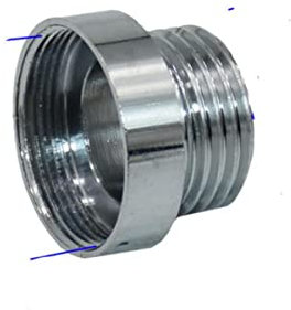 Silber 1/2 Auf M16 M18 M24 M28 Außengewinde Stecker Messing Wassersparer Wasserhahn Adapter für Badezimmer Küchenarmatur Armaturen-M24 x 1I2