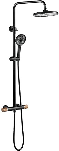 Doccia Set Doccia con Rubinetto a Parete con soffione Doccia Flessibile Doccia Set Doccia Bagno con Rubinetto per Vasca e doccetta Miscelatore a Pioggia Set Doccia Combinato con deviatore,