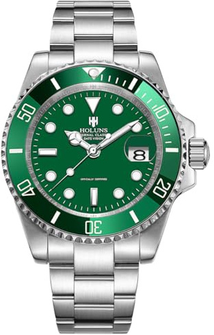 Luxury Men's GMT Automatic Watch Sapphire Waterproof Stainless Steel Luminous Business Watch