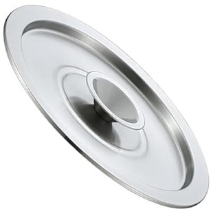 kesurpae Hitzebeständiger Pfannendeckel aus dickem Edelstahl, langlebiger und vielseitiger isolierter hitzebeständiger Topfdeckel, 34cm