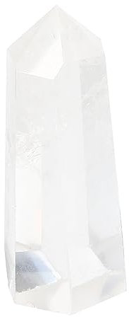 HAMPPLIES Colonna Cristallo Naturale Esagonale per Decorazione e Meditazione Pietra Ialina per Acquari e Feng Shui Diamentro Decorazione Artigianale Unica