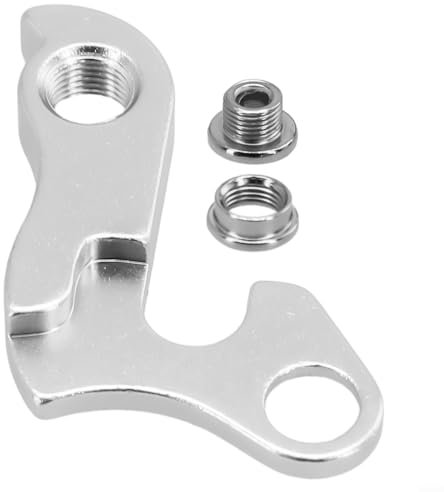Eawfgtuw Bicycle Rear Derailleur Hanger, Gear Convertor Adapter, Aluminum Alloy Silver Bike Parts with Mounting Bolt Nut, Rear Gear Mech, Bicycle Repair for Mountain, Spare Parts, Racing Bikes