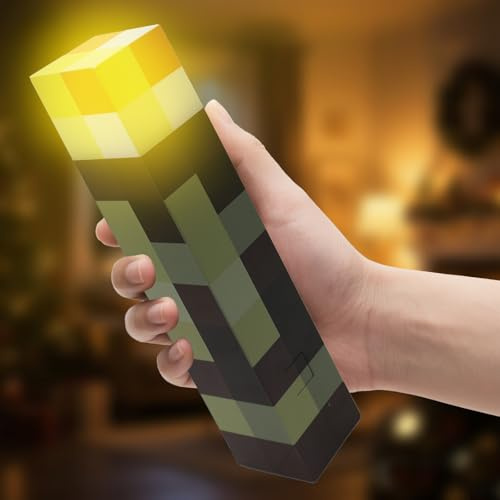 MeiKYing Wall Fackel Nachtlicht Fackel Lampe Wandlampe 28cm, mit 4 Farbe,USB Wiederaufladbar Nachtlampe Kinder, 3D Torch Lamp Nachttischlampe für Kinderzimmer Wohnzimmer Gaming Room Study Room