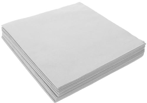 Anneome 25 Stück Einweg Gästehandtücher 25 Stück 20 X 20cm Grau Saugfähige Papierservietten in Leinenoptik für Hochzeiten Party und Badezimmer