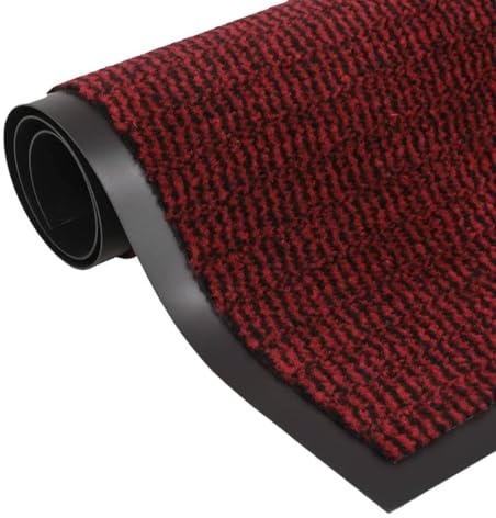 Mimdixy Schuhparkplatz Fußmatte Schuhabstreifer Aussen,Schmutzfangmatten 2 STK. Rechteckig Getuftet 120x180cm Rot,TeppichVorzimmer für Eingang, Haustür, Patio, Flur, Garten