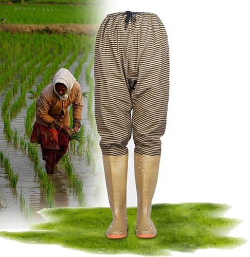 Vadarbyxor Vattentata Herr Dam Halkfria Grona Fiskestovlar Komfort Midja Elastisk Hojd 110cm Vadastovlar Hoga Jaktstovlar Lerstovlar Flugfiske Outdoor Utrustning 39
