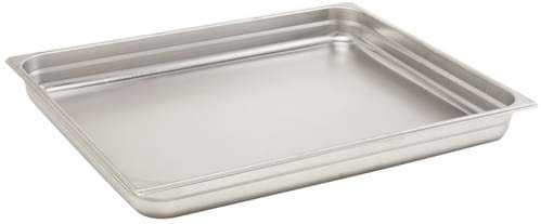 Pentole Agnelli Bacinella Gastronorm, Acciaio Inossidabile, 2/1, 65x53x20 cm