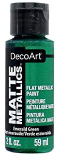 Deco Art Americana Acrylic Matte Metallics 2Oz-Emerald Green