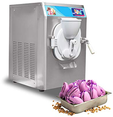 Kolice Commercial CE Certificate Heavy Duty Countertop Hard Ice Cream Machine, Sorbettos Maker, Italian Water Ice Cream Machine, 35L-45L per hour, 14L Cylinder