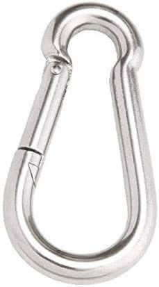 10 Stück Karabiner Haken | Größe wählbar | Stahl galvanisch verzinkt | Silber | Karabinerhaken | Schnellverschluss | DIN 5299 | Form C (5 x 50 mm)