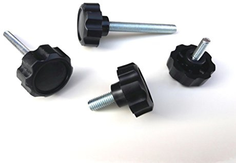 4 Stück Bolzengriff Ø32mm mit M6 x 40mm Schraube