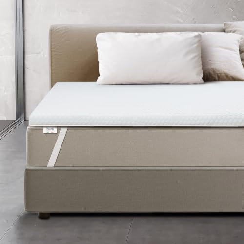 Surmatelas Memoire de forme (80x180cm)-H3 | Topper Correcteur De Matelas 6 cm | Sur-Matelas pour Adulte Ergonomique | Couvre-Matelas Rembourré avec Housse Amovible | Antibactérien & Antifongique