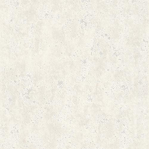 Papier peint effet béton brut Papier peint salle de bain Papier peint intissé Gris Blanc 366002 | Large choix de papier peint