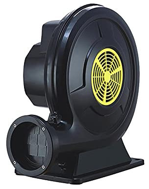 Souffleur Gonflable, Ventilateur Centrifuge en Plastique avec Filet de Protection 220v, Adaptéà la VoûTe de ChâTeau Gonflable dans le Parc D'Attractions/Noir / 1100W