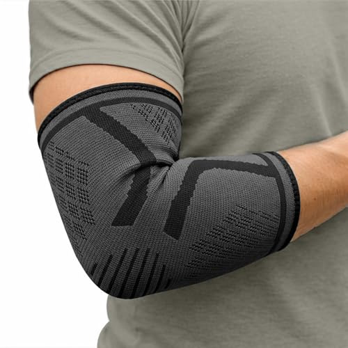 360 RELIEF Tutore Epicondilite Gomito Per Uomini e Donne - 1 Pacchetto Gomitiera Per Tendinite, Tennis, Giocatore Di Golf - Compressione Gomitiera Per Destra/Sinistra Manicotto Con Lavanderia Borsa