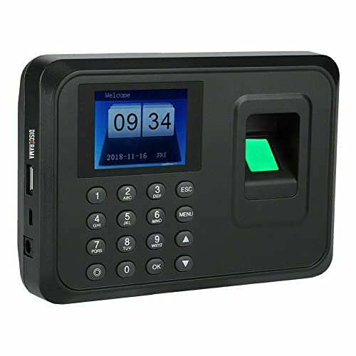 DISCORAMA® - REGISTRATORE AUTOMATICO DI IMPRONTE DIGITALI, MACCHINA REGISTRA PRESENZE UFFICIO TIMBRA CARTELLINO IMPRONTE DIGITALI TEMPO LAVORO