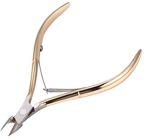 Pince à cuticules 1 pièce | Pince en acier avec lames de précision | Or rose