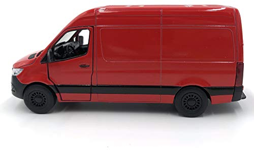 ICE TOYS Modellino auto in scala 1:48 con la porta aprividibili (Furgone Rosso)