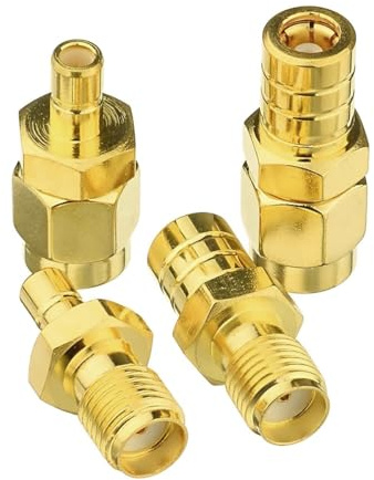 JNNJ 4 Stück SMA Zu SMB Adapter, 4 Typ SMA SMB Adapter, Autoradio-Antenne SMA-Adapter Auf SMB-Stecker Konverter, Für Auto-Satelliten Radio Antenne Antennenkabel Pigtail