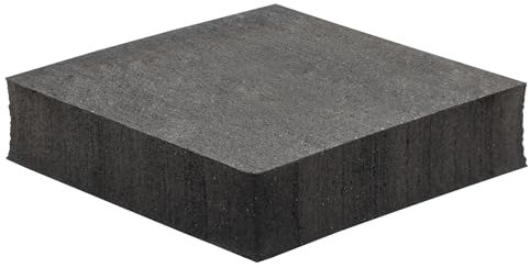 Wagner 15195099 - Amortiguador de Vibraciones Antivibración, Soporte Antivibración (2 piezas, 50 x 50 x 12 mm, apto para lavadora, secadora, certificado PAK), Goma para Lavadora, color negro