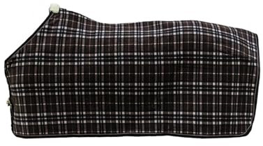 Kentucky - Fleece Decke - Kariertes Braun - 145/195