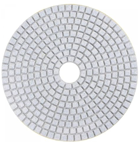 MiJunHD Almohadilla de pulido de diamante, 7 pulgadas, 180 mm, 500 granos, disco abrasivo para lijadora y pulidora, para granito, mármol, hormigón y piedra, gancho de apoyo (1 unidad)