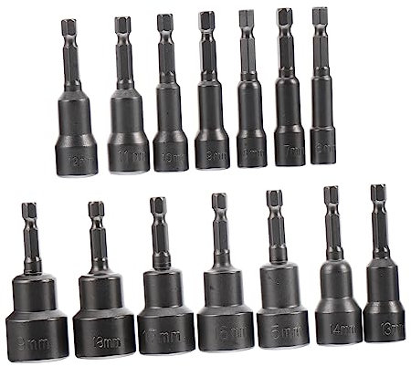 SHINEOFI 1 Zócalo De Taladro Magnético Enchufe Magnético Brocas Métricas Mandril Magnético Destornillador Magnético Para Tuercas Hexagonales Adaptador De Broca Llave Hexagonal Aleación