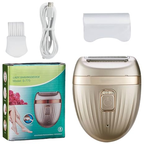 Depilatore Bikini per Donna Pube - Rasoio Elettrico Senza Fili per Depilazione Intima | Epilatore Indolore con Lama Ceramica per Pelle Sensibile Ascelle Gambe e Area Bikini