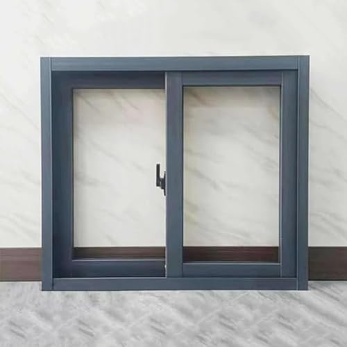 Sicherheits-Fenstergitter für den Außenbereich Kellerfenster, for Häuser 31x22 Zoll 33x20, horizontale Schiebefenster mit Insektenschutzgitter, Aluminium-Schiebefenster(30x21/76.2 x 53.3cm)