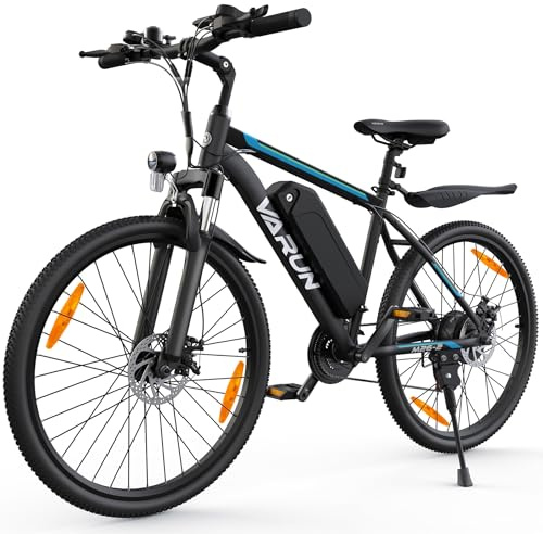 VARUN E Bike, 26 Zoll E-Bike Herren Damen mit 48V 374.4 Wh Akku, 250W Motor, E-Mountainbike mit 21 Gang, 4 Modi, Aluminium Rahmen, Elektrofahrrad Herren Ebike mit EU-Konformes, Reichweite Max 80KM