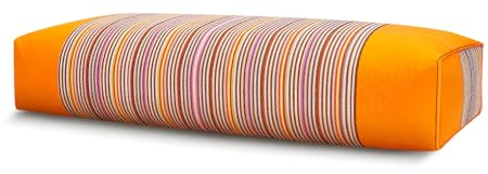 JOERRES Almohada de Trigo sarraceno, Almohada para el Cuello con Cremallera, Almohada para el Cuello con cáscara de Trigo sarraceno para aliviar el Dolor de Cuello y Hombros (Naranja)