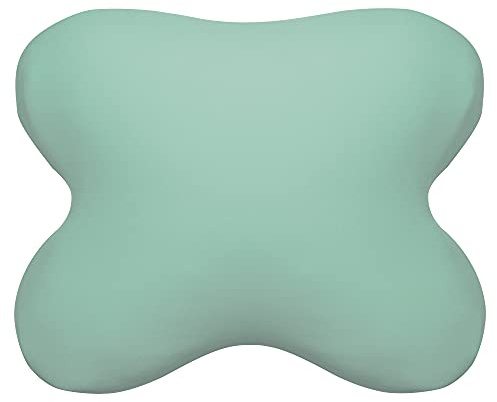 Edda Lux® Bezug passend für Tempur OMBRACIO Kissen, 60x50 cm, in Lagune | Jersey Kissenbezug für Schmetterlingskissen aus 100% Baumwolle mit Reißverschluss für Kopfkissen in 60/56 x 50/48 cm