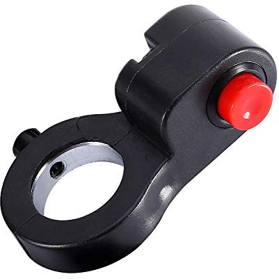 Commutateur de Guidon,Fydun 22mm 7/8 Interrupteur de Klaxon de Moto Bouton Poussoir Guidon Interrupteur Bouton Klaxon de Moto pour Arctic VTT