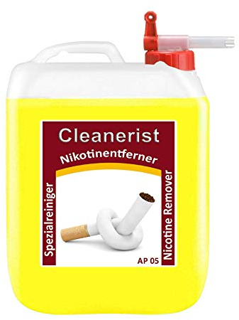 Cleanerist AP05 - Detergente per la rimozione di fuliggine e nicotina, 10 litri, incluso Sabeu FLUXX®, detergente speciale per la rimozione di depositi di nicotina